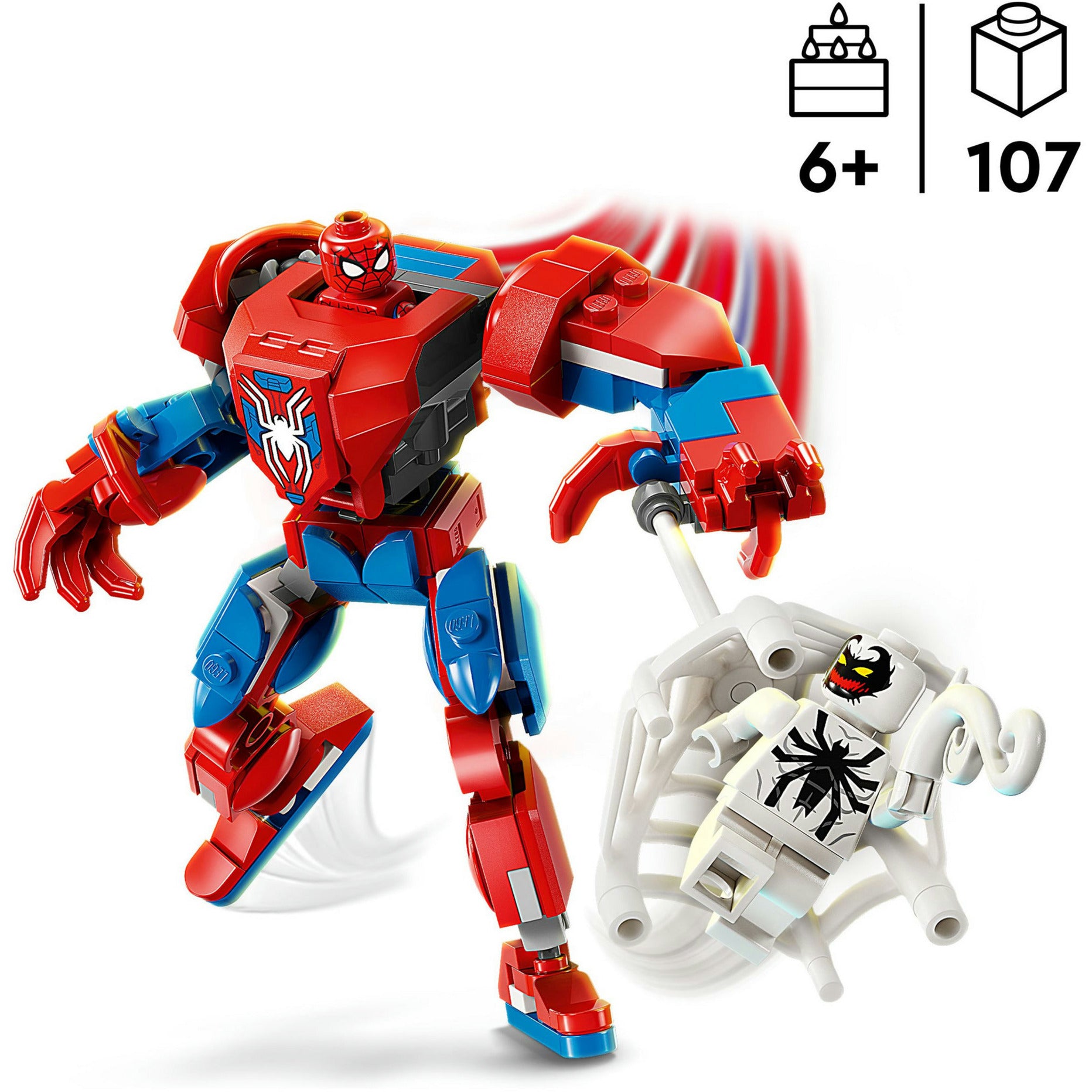 Lego super heroes 76308 spider-man mecha vs. anti-venom
