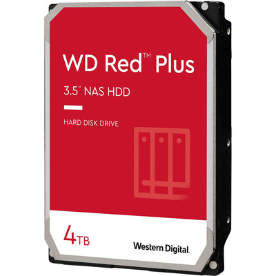 Wd red plus 4 tb harde schijf (40efpx, sata 600, 24 7, af)