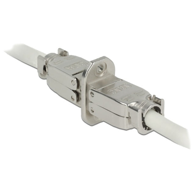 Delock koppeling voor netwerkkabel cat.6a stp (zilver)