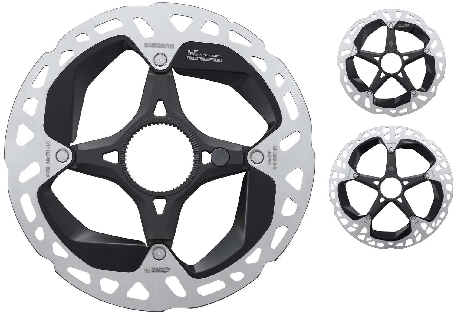 Shimano steps rt-em910 center-lock disc rotor for e-bike