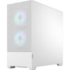 Fractal design pop air rgb midi tower behuizing (wit | 2x usb-a | rgb | tempered glass)