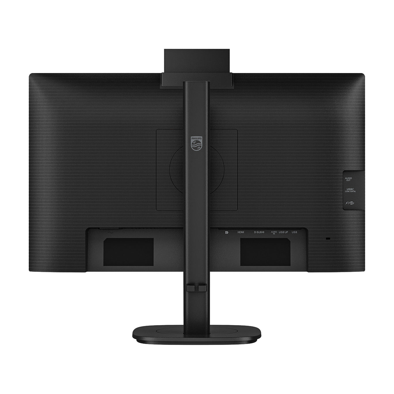 Philips 24b2n3200jh 00 23.8 monitor (zwart, vga, hdmi, displayport, usb-c, webcam, 120 hz)