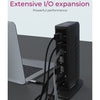 Icy box ib-dk2252ac dockingstation (zwart, usb-a, hdmi, displayport)