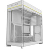 Montech hs02 midi tower behuizing (wit | 2x usb-a | 1x usb-c | rgb | tempered glass)