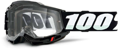 100% accuri 2 (clear lens) black - goggle