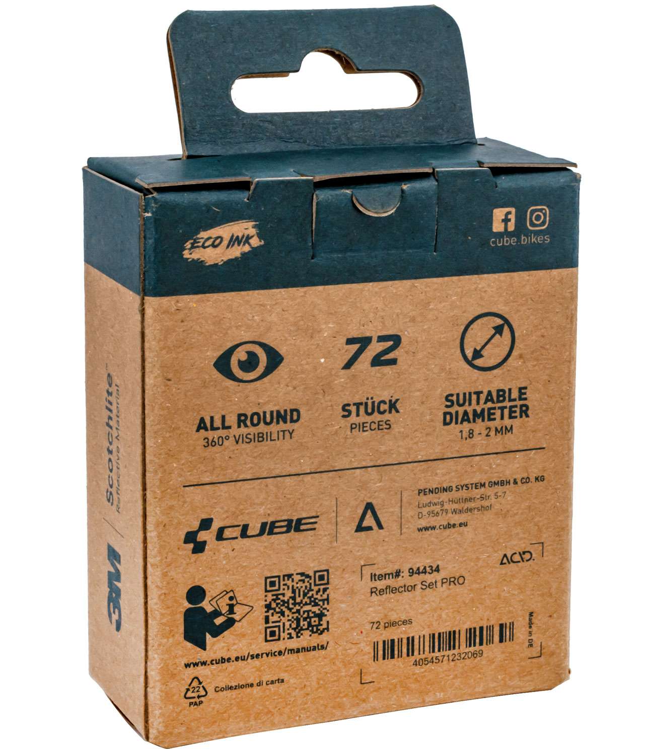 Acid pro spoke reflectors (72 pieces)