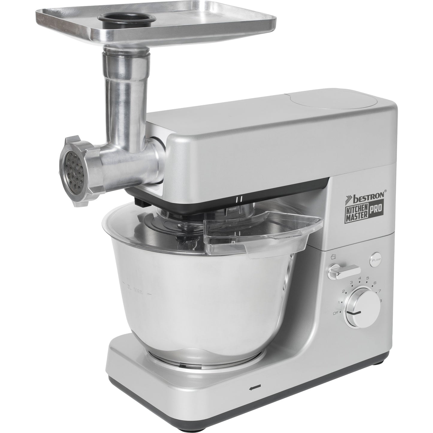 Bestron akm1600s 4-in-1 keukenmachine kitchen master pro (zilver)