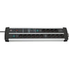 Brennenstuhl premium-protect-line 120.000a duo stekkerdoos 14-voudig met overspanningsbeveiliging en usb stekkerdoos (zwart zilver, 2x usb, 3 meter)