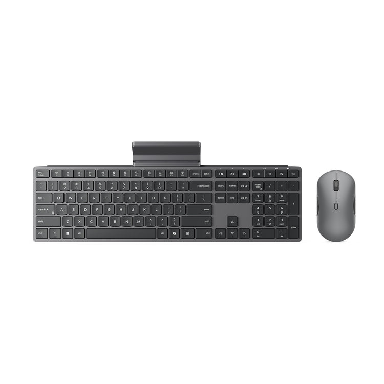 Lenovo 700 modern multi-device wireless combo desktopset (grijs, us lay-out (qwerty), 100%, 4000 dpi, 2.4 ghz, bt 5.3, usb-a)