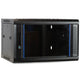 Dsi 4u wandkast met glazen deur server rack (zwart)