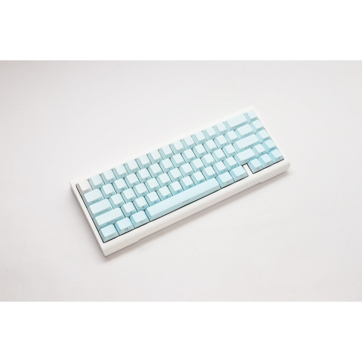 Ducky projectd tinker 65 - pom edition met qmk via rgb mechanisch toetsenbord (lichtblauw, us lay-out (qwerty), kailh box cream pro, 65%, rgb leds, double-shot pbt, hot-swappable pom, gasket mount)