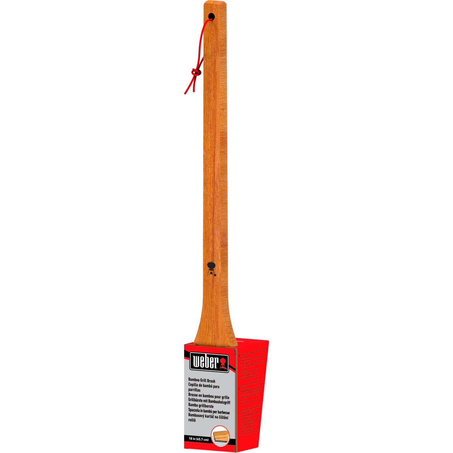 Weber reinigingsborstel - bamboe grillreinigingsborstel (45 cm)