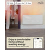 Mill steel wifi paneelverwarming pa1500wifi4a met voet, 1500 watt convector (wit, wifi 2,4 ghz (wifi 6), bluetooth 5.2, zigbee 3.0 + app)