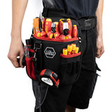 Wiha gereedschapset elektricien gereedschapsset (rood geel, assorti, 18-dlg. incl. heuptas) - afbeelding 2
