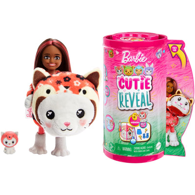 Barbie cutie reveal pop - 13,9 cm - kitten rode panda - pop