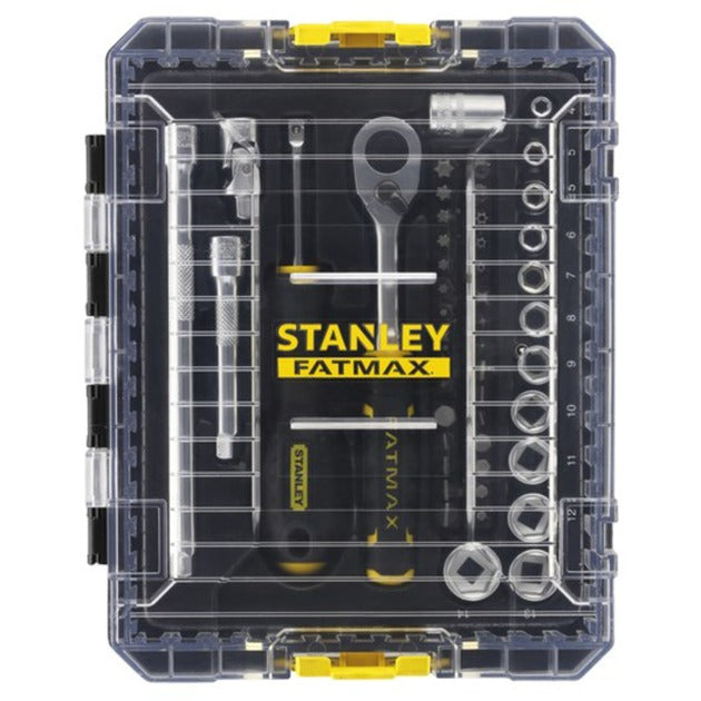 Stanley fatmax tstak dopsleutelset 1 4 fmmt98101-0 (zwart geel, 48 delig)