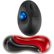 Kensington slim duo gel mouse trackball wrist rest polssteun (rood zwart) - afbeelding 3