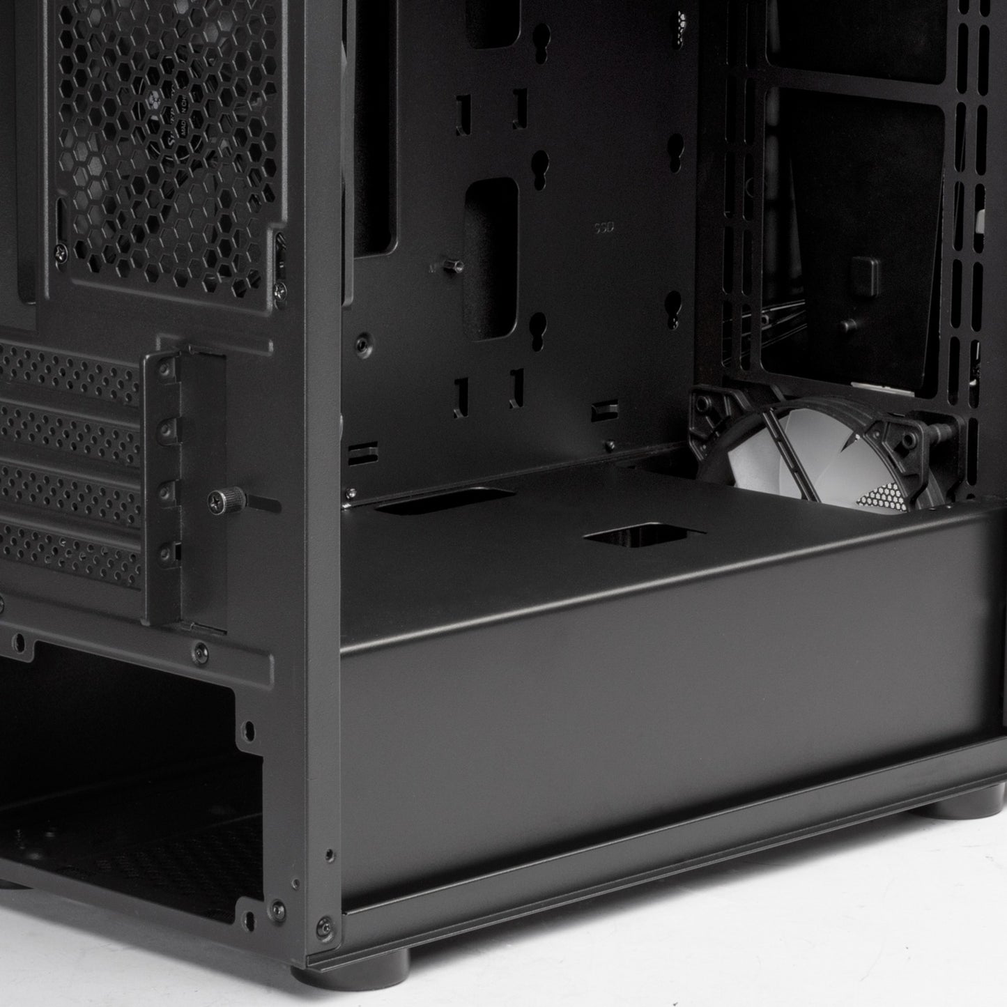 Silverstone sst-fav1mb-pro midi tower behuizing (zwart | 4x usb-a | rgb | window)