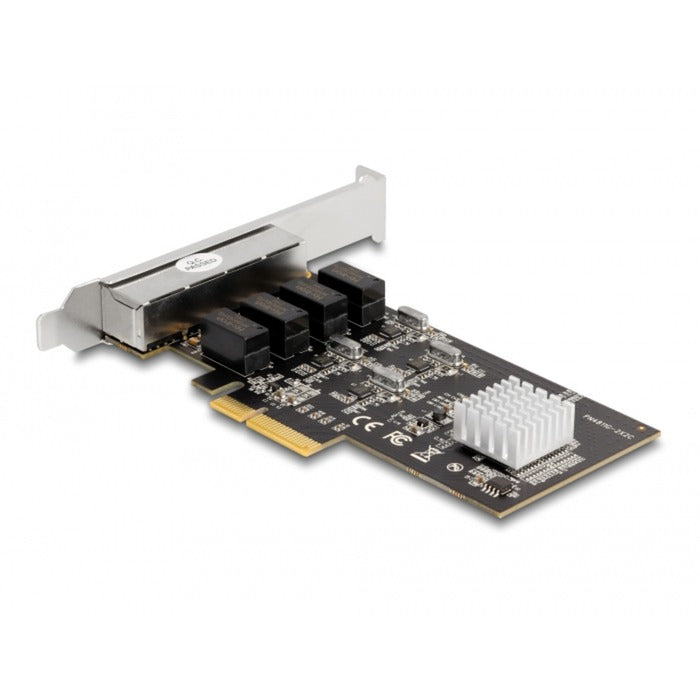 Delock pci express x4 card 4 x rj45 gigabit lan netwerkadapter