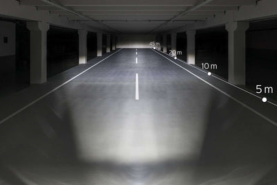 Koplamp Busch und Müller Lumotec IQ-XS T Senso voor naafdynamo - 70 Lux - zilver