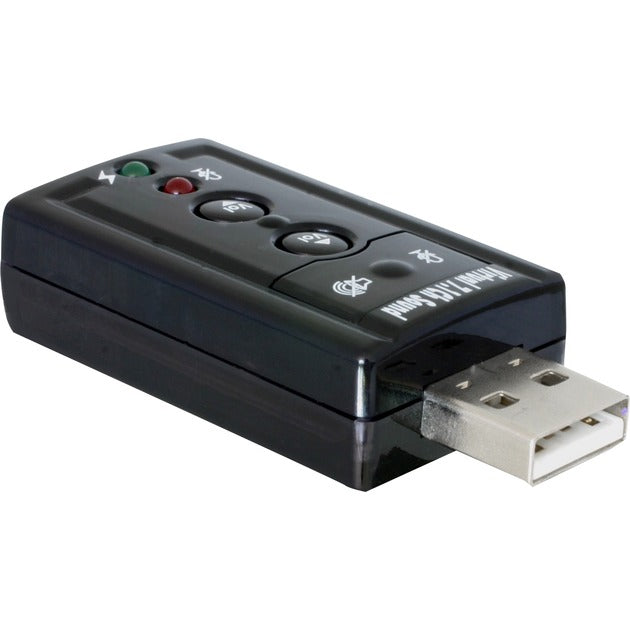 Delock usb sound adapter 7.1 geluidskaart (zwart, retail)