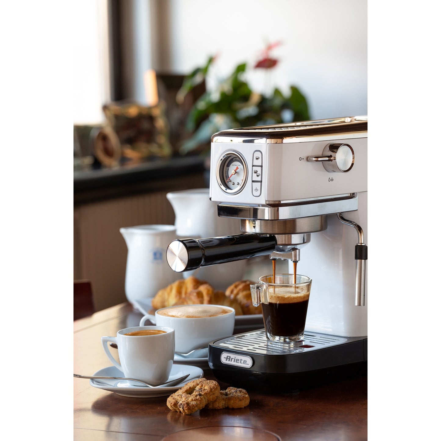 Ariete moderna espresso slim 1381 14 espressomachine (wit)