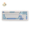 Mchose k99 v2 wireless gasket mount mechanical keyboard (wit, us lay-out (qwerty), kailh box icy creamsicle, 99%, rgb, pbt keycaps, hot-swap, 2.4 ghz | bluetooth | usb-c)