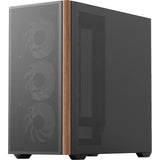 Aerocool b301a mini tower behuizing (zwart | 1x usb-a | 1x usb-c | rgb) - afbeelding 1