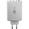 Goobay 100w gan usb-c pd multiport quick charger (wit)