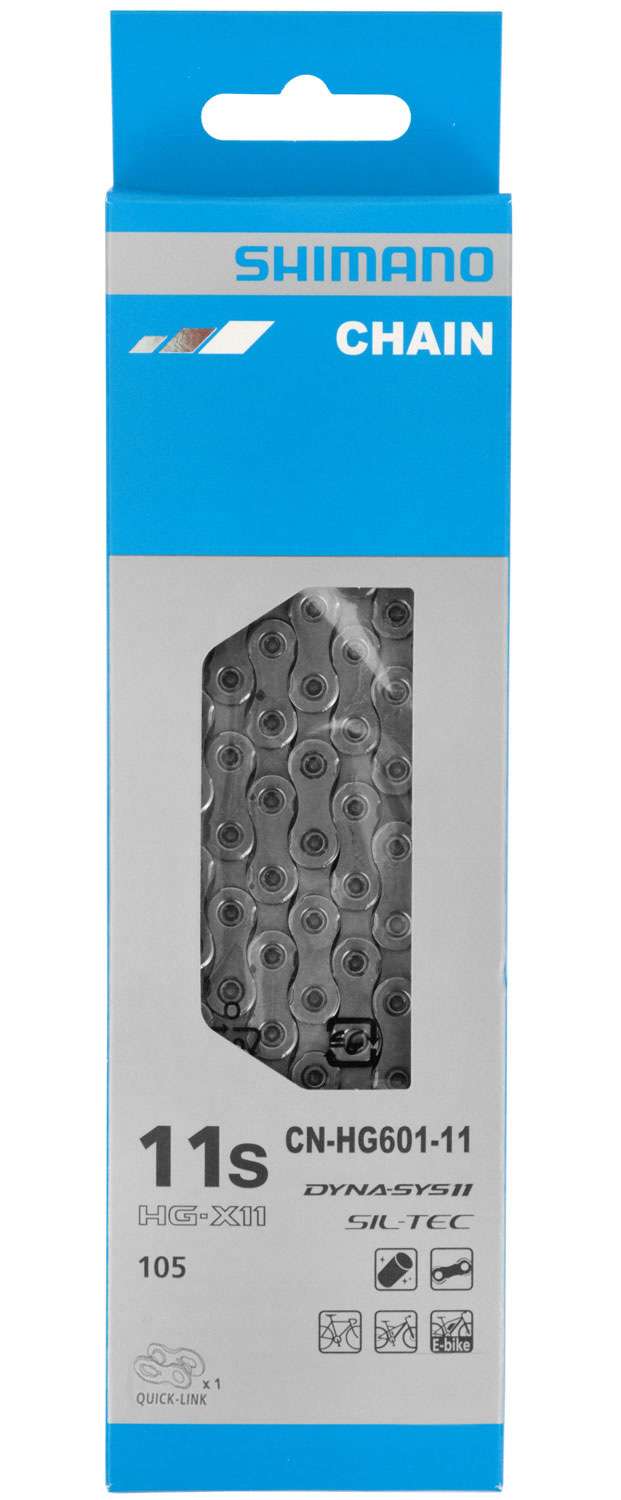 Shimano HG601-11 116sch Racefietsketting Zilver