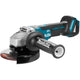 Makita 18 v haakse slijper 125 mm dga505zj (blauw zwart, accu's en lader niet inbegrepen | in mbox | veiligheidsschakelaar)