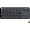 Logitech k400 plus toetsenbord (antraciet, eu lay-out (qwerty))