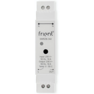 Frient smart din relay relais (lichtgrijs, zigbee)