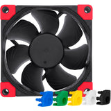 Noctua nf-a8 pwm chromax.black case fan (zwart, 80 x 80 x 25 mm) - afbeelding 1