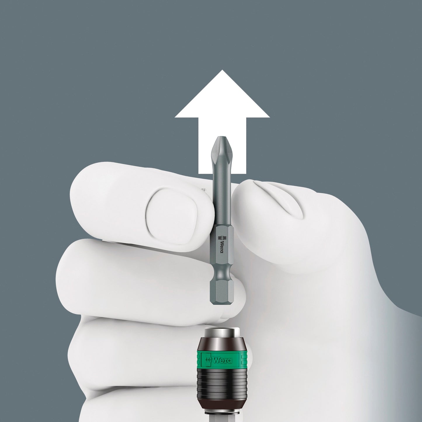 Wera kraftform kompakt 838 ra-r m imperial set 1 bitset (zwart groen, 15‑delig)