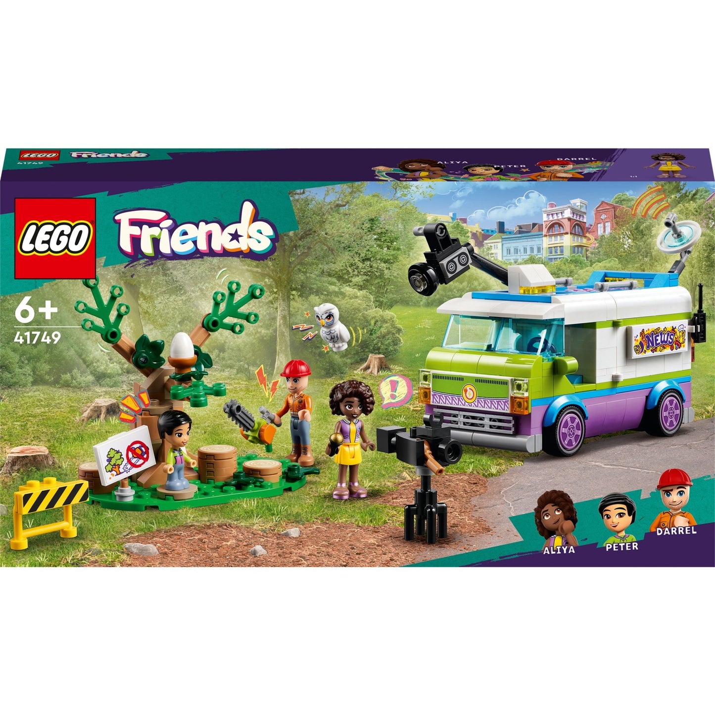 Lego friends - nieuwsbusje constructiespeelgoed (41749)