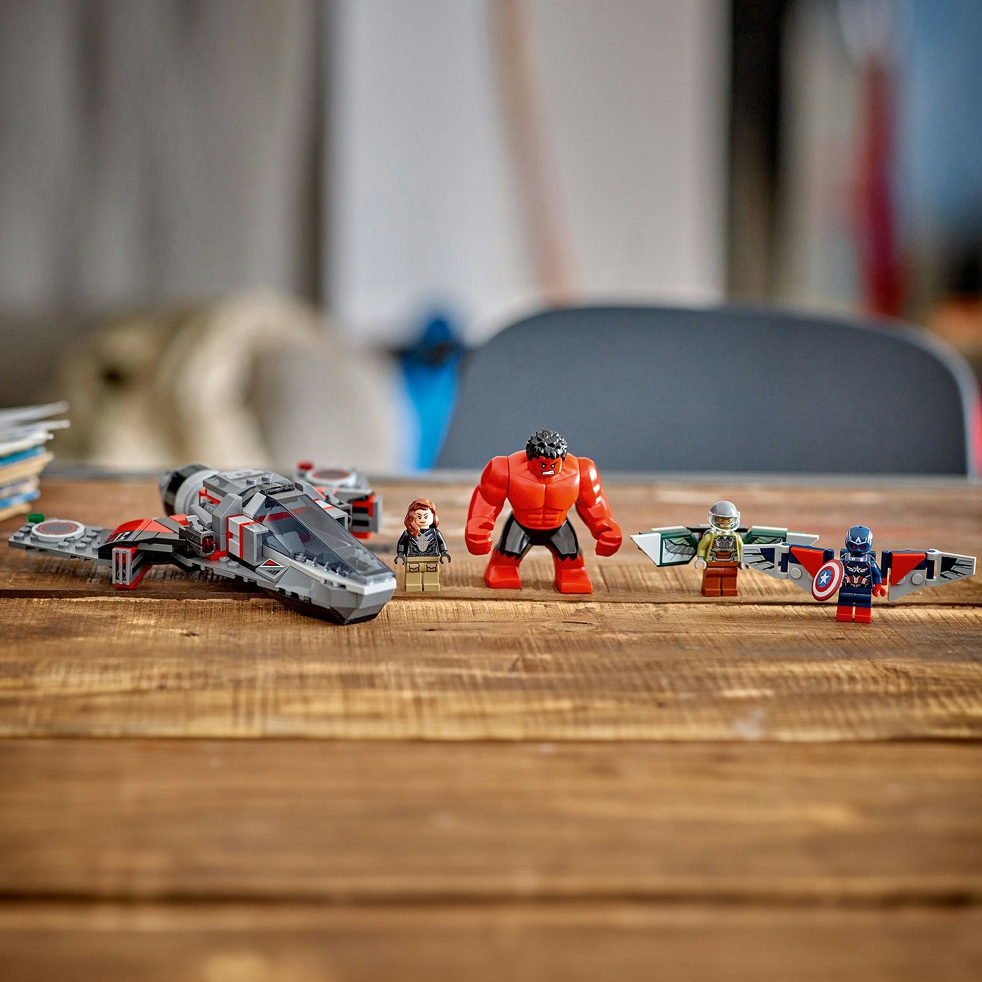 Lego marvel - captain america vs. rode hulk duel constructiespeelgoed (76292)