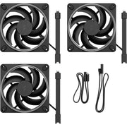 Fractal design momentum 14 rgb case fans (zwart, 3 stuks, 140 x 140 x 25 mm, pwm) - afbeelding 1