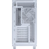 Asus prime ap303 - tempered glass panel midi tower behuizing (wit | 2x usb-a | 1x usb-c | tempered glass)