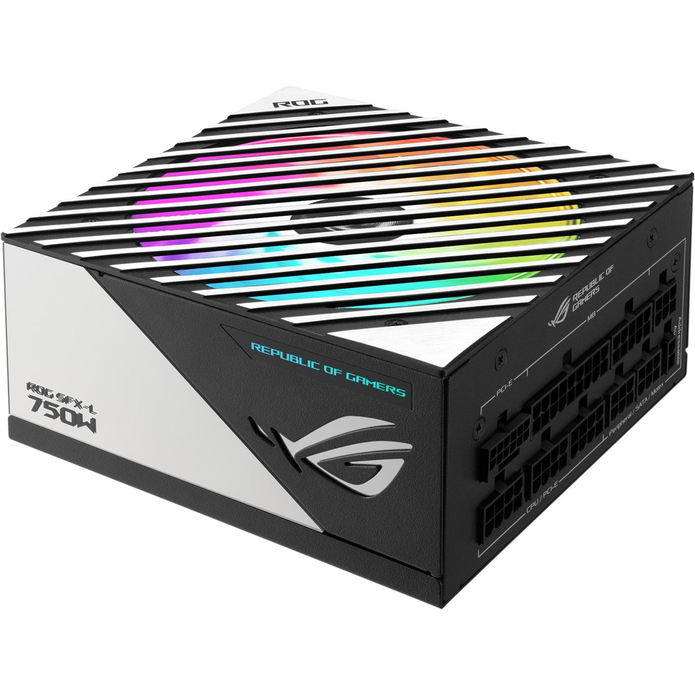 Asus rog loki sfx-l platinum modulaire 750 watt voeding (zwart, 1x 12v-2x6, 3x pcie)