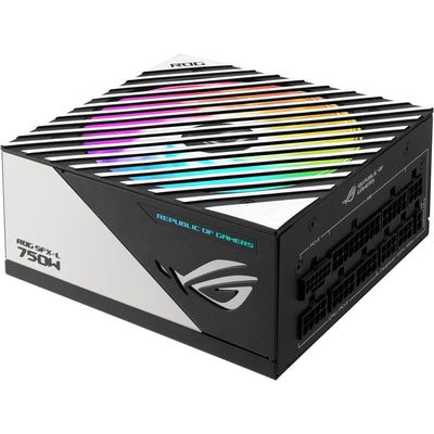 Asus rog loki sfx-l platinum modulaire 750 watt voeding (zwart, 1x 12v-2x6, 3x pcie)