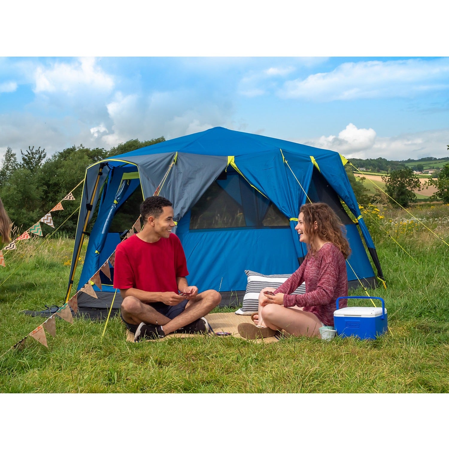 Coleman octago tent (donkerblauw)
