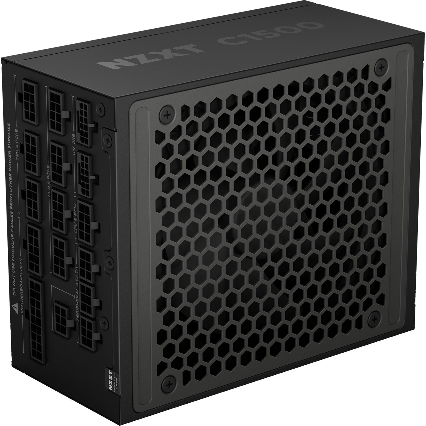 Nzxt c1500 platinum modulaire 1500 watt voeding (zwart, 2x 12v-2x6, 6x pcie)