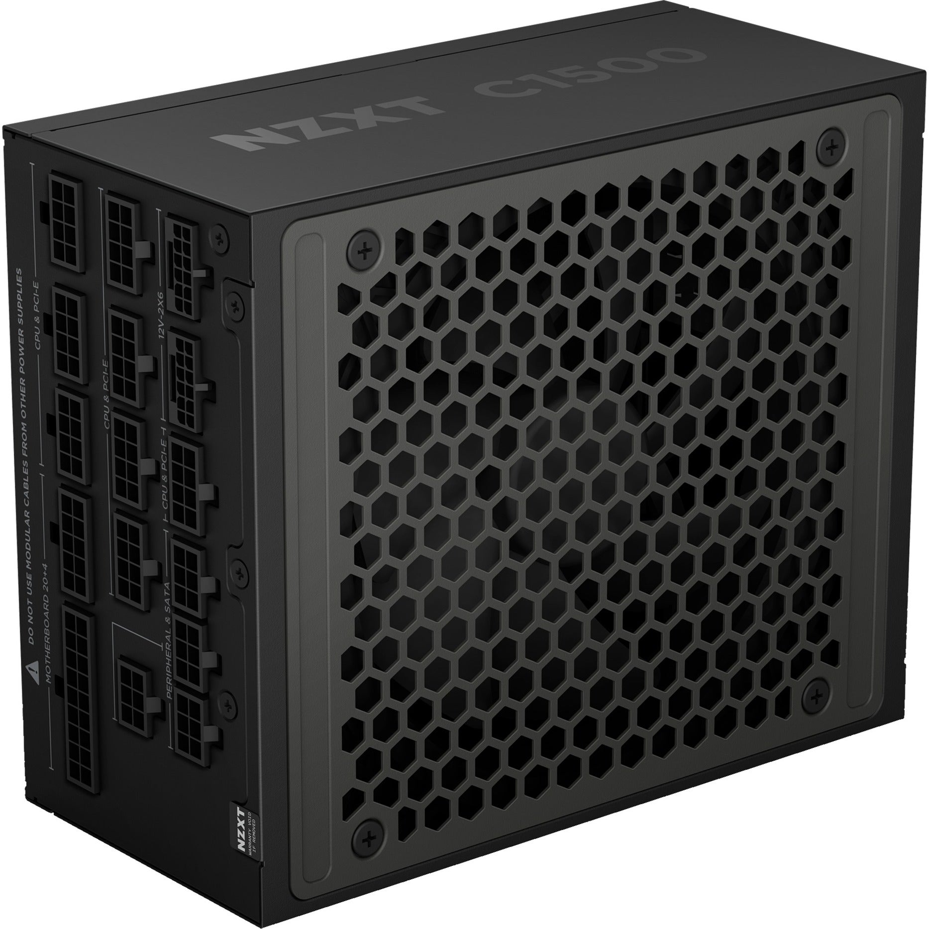 Nzxt c1500 platinum modulaire 1500 watt voeding (zwart, 2x 12v-2x6, 6x pcie)
