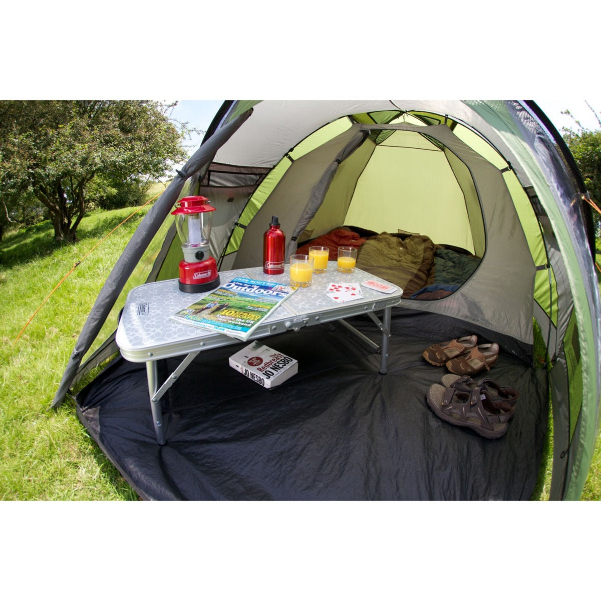 Coleman darwin 2+ tent (groen grijs)