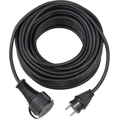 Brennenstuhl bremaxx® verlengkabel (25 m kabel, voor kortstondig gebruik buitenshuis ip44) 25 m zwart