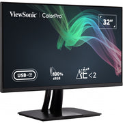Viewsonic vp3256-4k 31.5 monitor (zwart (mat), 2x hdmi, 1x displayport, usb-a, usb-b, usb-c) - afbeelding 1