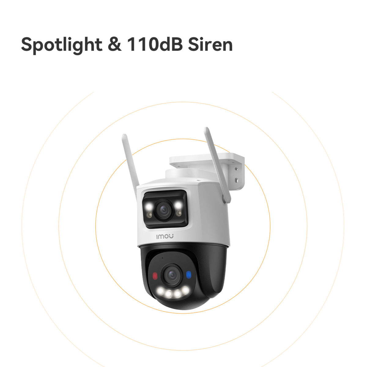 Imou cruiser dual 2 pro beveiligingscamera (wit, 4mp, wifi 6, lan)