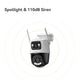 Imou cruiser dual 2 pro beveiligingscamera (wit, 4mp, wifi 6, lan)