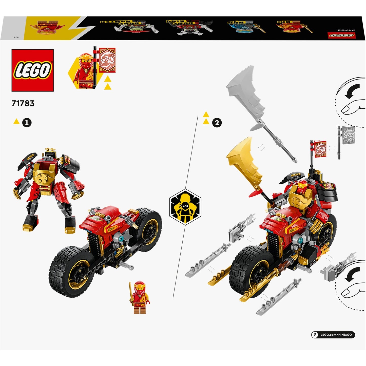 Lego ninjago - kai’s mech rider evo constructiespeelgoed (71783)